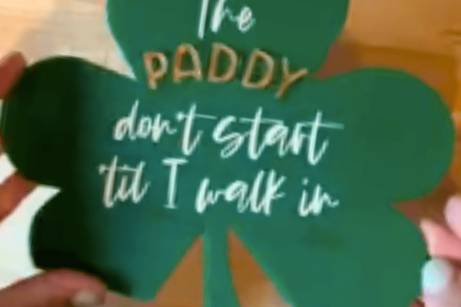 Shamrock Table Sign by Script & Green! - Custom Made Better