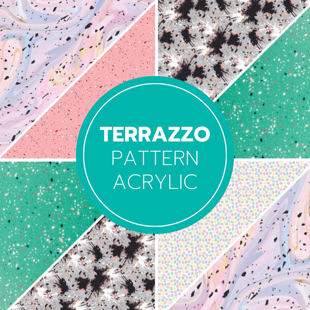 Terrazzo Patterns Acrylic Sheets - CMB Pattern Acrylic Sheets - Plastics Supplier & Wholesale Acrylic Sheets Distributor