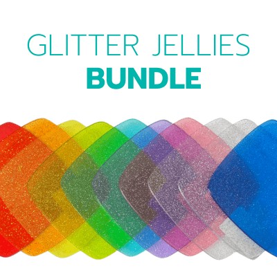12" X 9" Glitter Jellies Bundle -