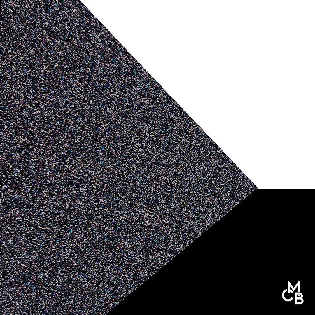 1/8" Black Holographic Glitter Cast Acrylic Sheets - Acrylic Sheets