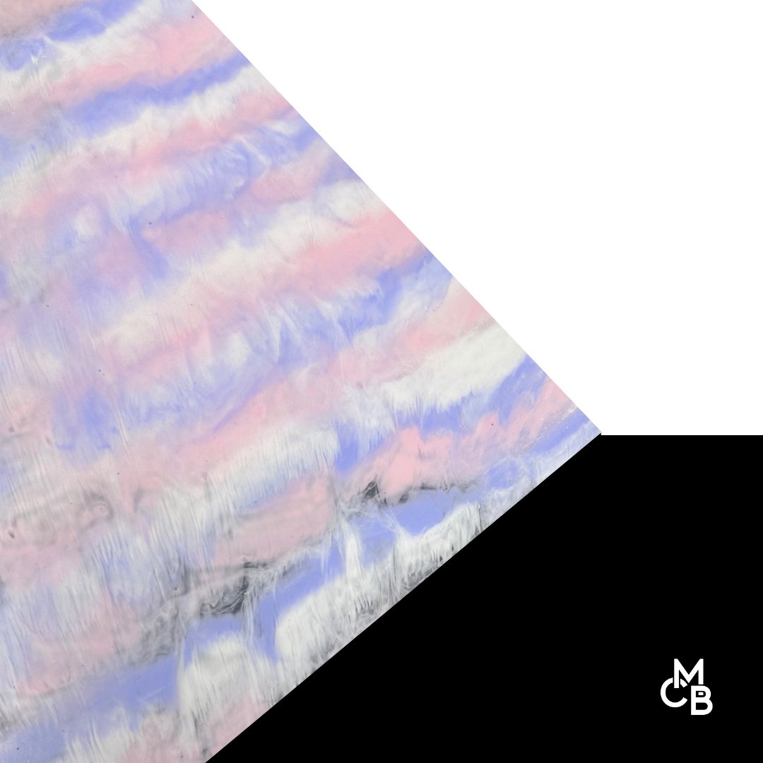 1/8" Coquettish Paint Pour Cast Acrylic Sheets - Acrylic Sheets