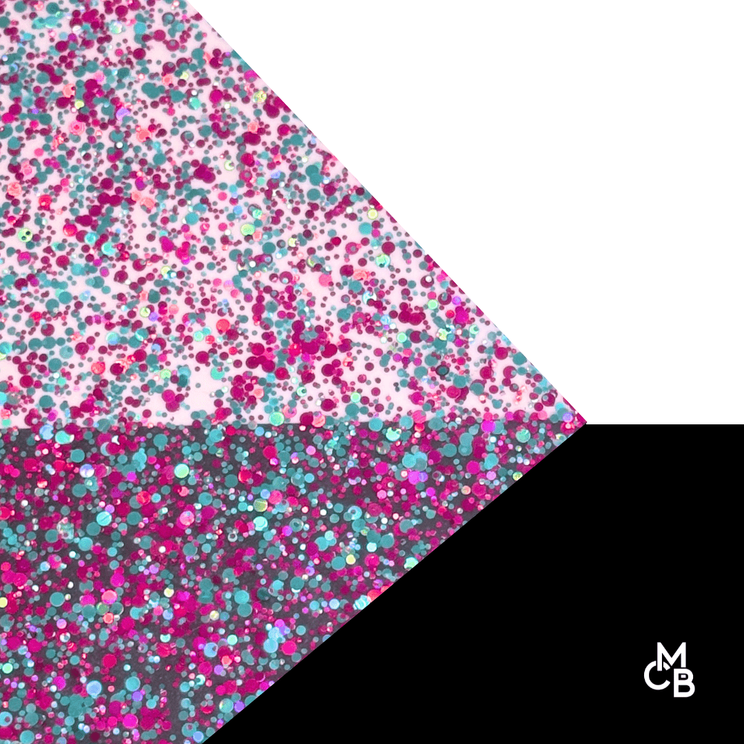 1/8" Fantasy Fest Glitter Dots Cast Acrylic Sheets - Acrylic Sheets