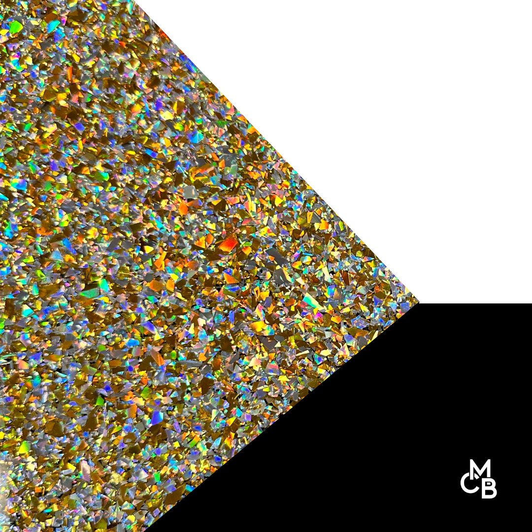 1/8" Gold & Silver Flake Glitter Cast Acrylic Sheets - Acrylic Sheets
