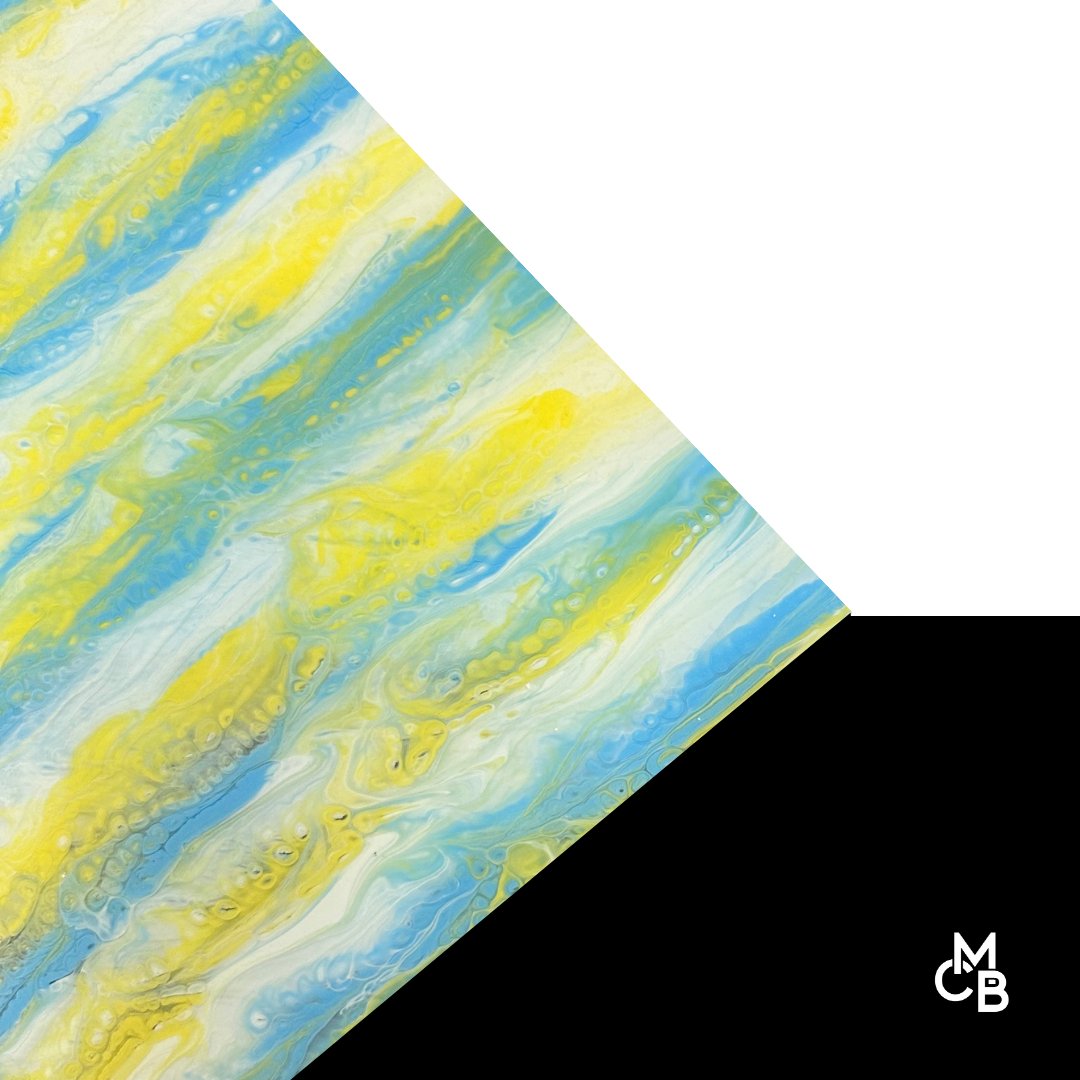 1/8" Sunny Skies Paint Pour Cast Acrylic Sheets - Acrylic Sheets