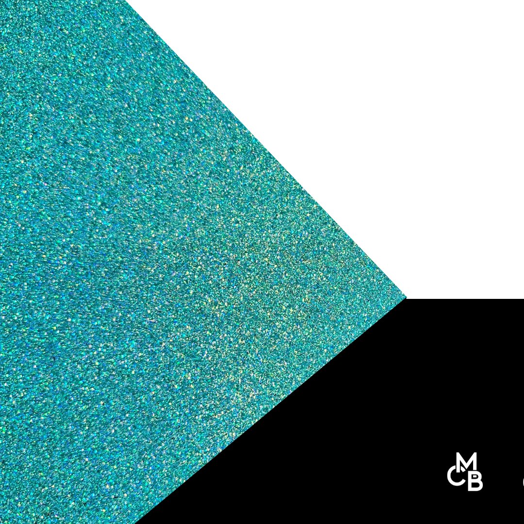1/8" Teal Razzle Dazzle Glitter Cast Acrylic Sheets - Acrylic Sheets
