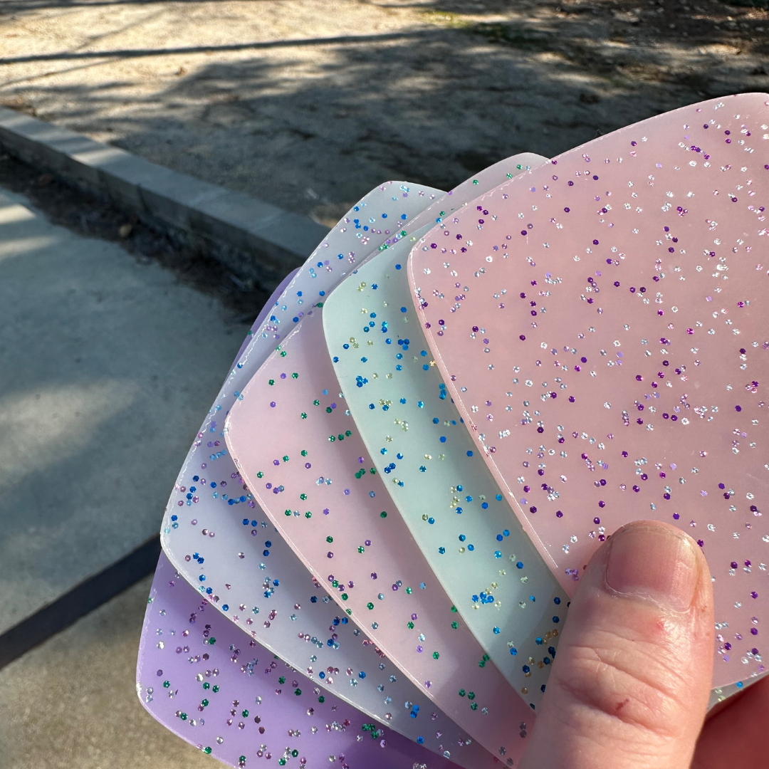 Rose Quartz Glitz Glitter Cast Acrylic Sheets - CMB Glitter Acrylic Sheet - Local Plastic & Wholesale Acrylic Sheets Supplier