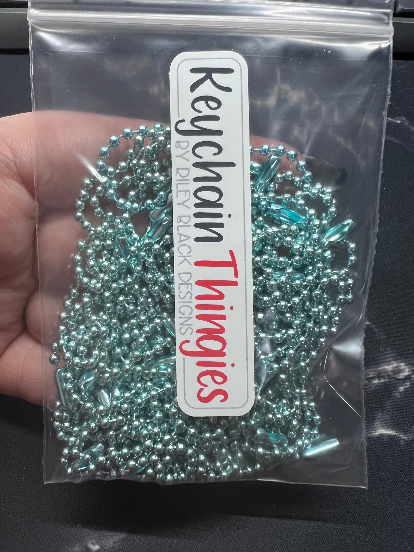 50 Ball & Chain Keychain Thingies - Keychain Clips