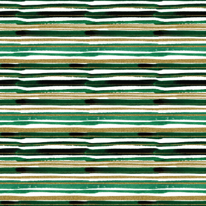 P0413 | Green & Gold Brushstroke Stripes Pattern Acrylic Sheet