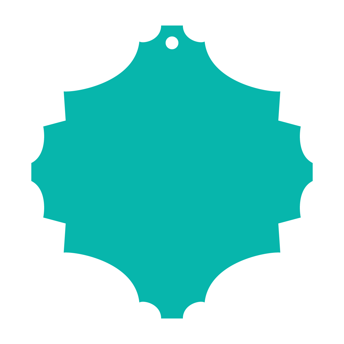 ORNAMENT SHAPES | ACRYLIC BLANKS | CUT TO SIZE ACRYLIC | 3.5" 15 PACK