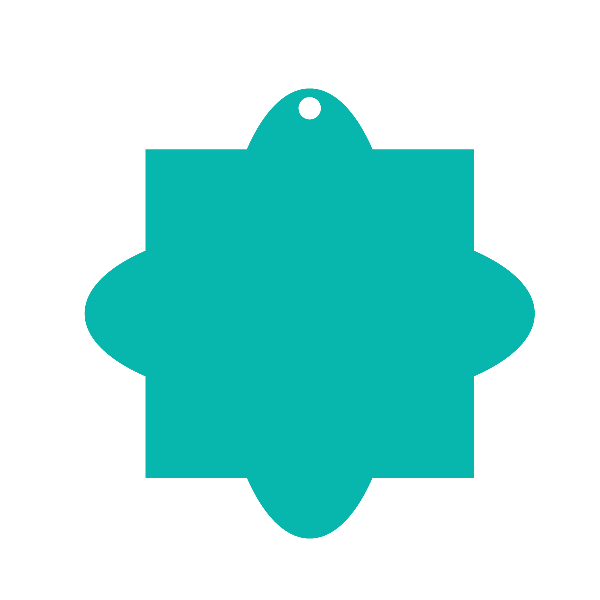 ORNAMENT SHAPES | ACRYLIC BLANKS | CUT TO SIZE ACRYLIC | 3.5" 15 PACK