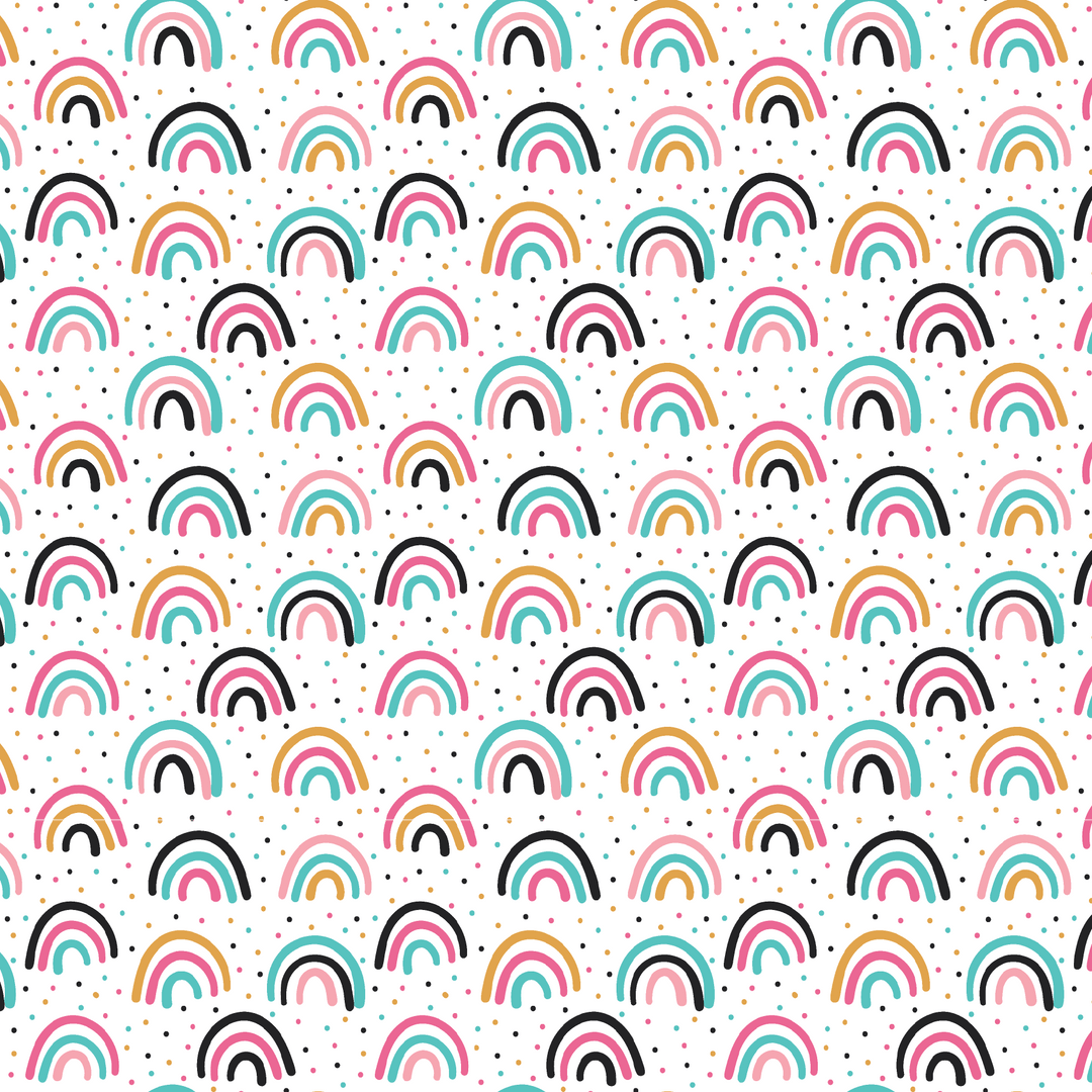 Abstract Doodle Rainbows Pattern Acrylic Sheets - CMB Pattern Acrylic