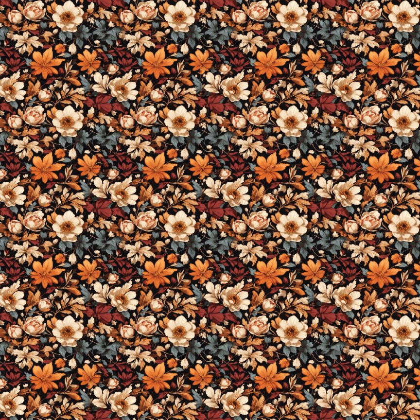 Autumn Floral Pattern Acrylic Sheets - CMB Pattern Acrylic