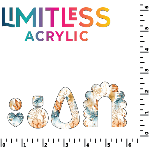 Beachy Boho 1 Pattern Acrylic Sheets - CMB Pattern Acrylic