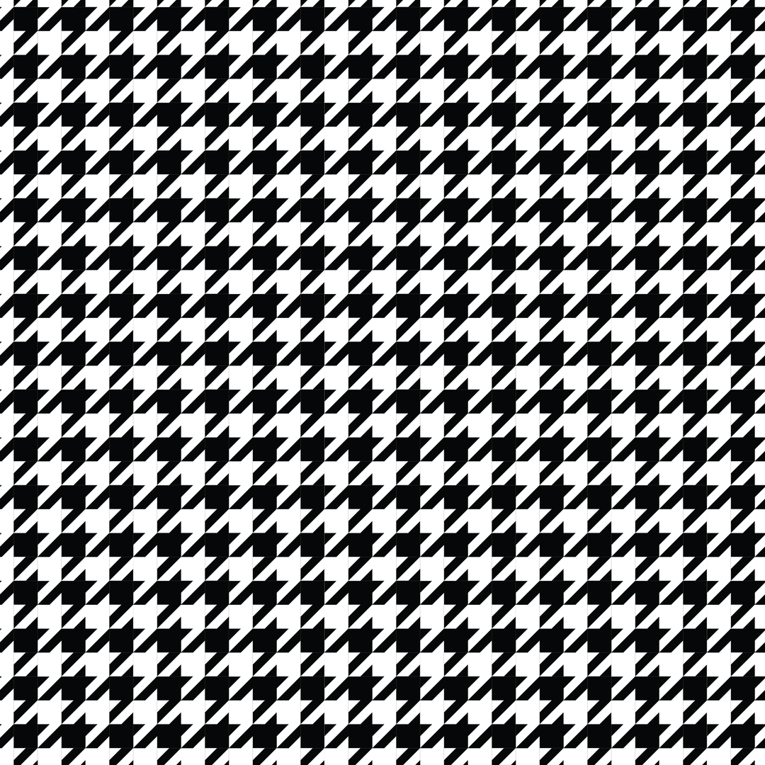 Black & White Houndstooth Pattern Acrylic Sheets - CMB Pattern Acrylic