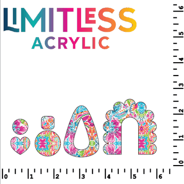 Bright Preppy Paisley Pattern Acrylic Sheets - CMB Pattern Acrylic