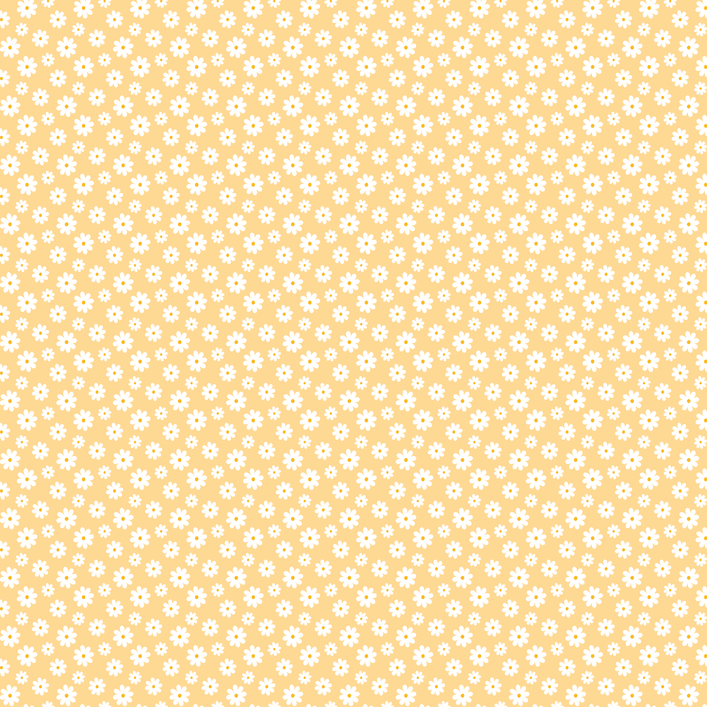 Daisies on Pastel Yellow Pattern Acrylic Sheets - CMB Pattern Acrylic