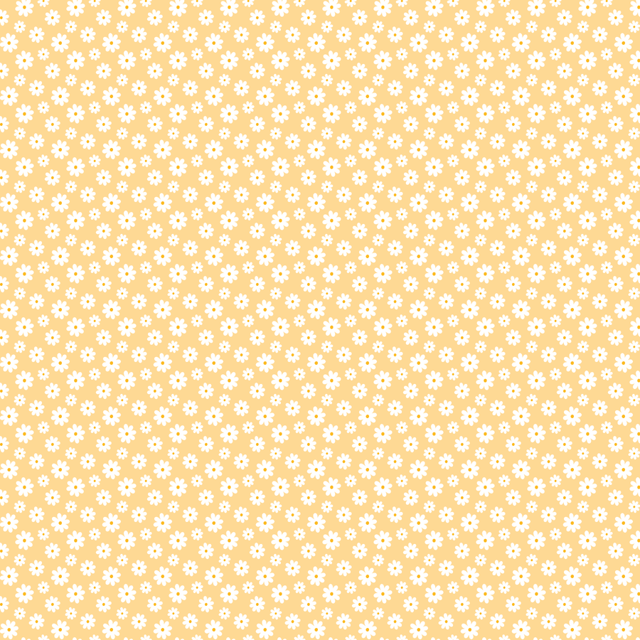 Daisies on Pastel Yellow Pattern Acrylic Sheets - CMB Pattern Acrylic