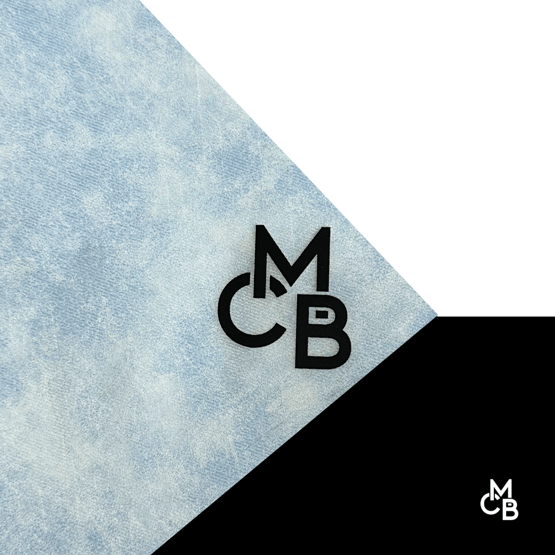 Denim Leatherette | ACID WASH DENIM ENGRAVES BLACK - LASERABLE LEATHERETTE