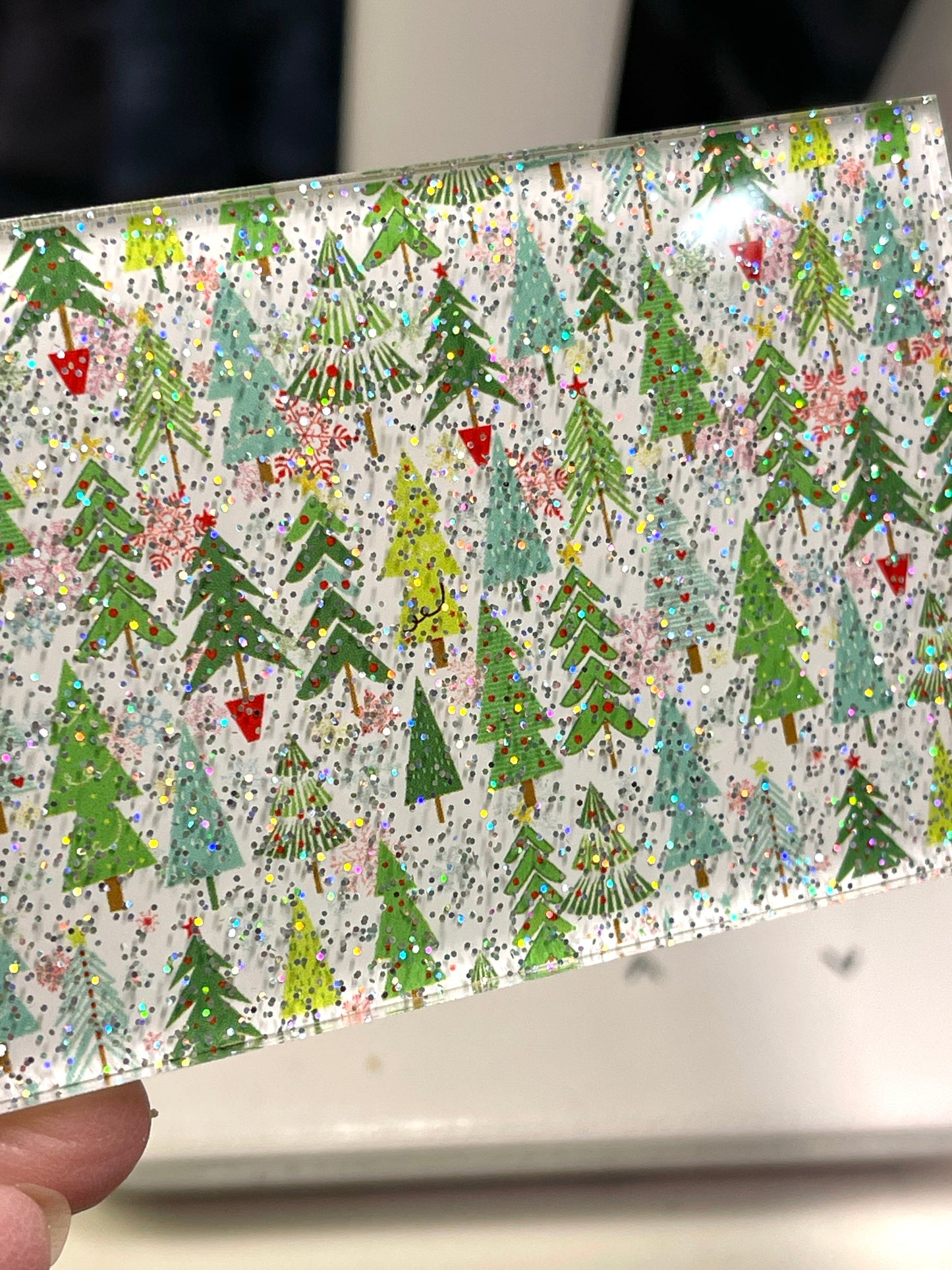 Glitter Sublimation Clear Acrylic Sheets -
