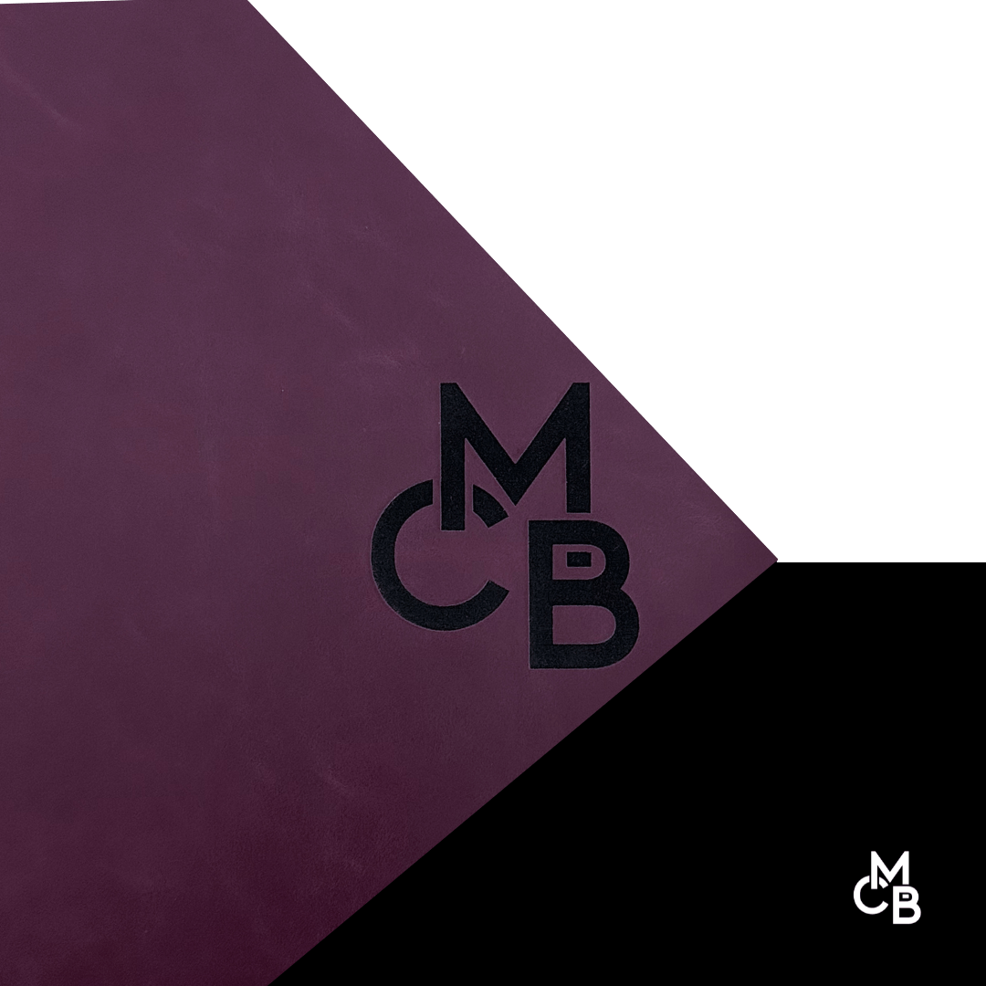 Heirloom Leatherette | PLUM ENGRAVES BLACK - LASERABLE LEATHERETTE