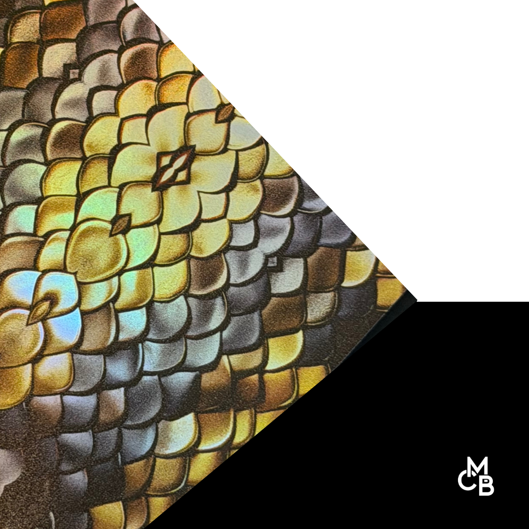 Pattern Leatherette | HOLOGRAPHIC REALISTIC SNAKESKIN | P1149