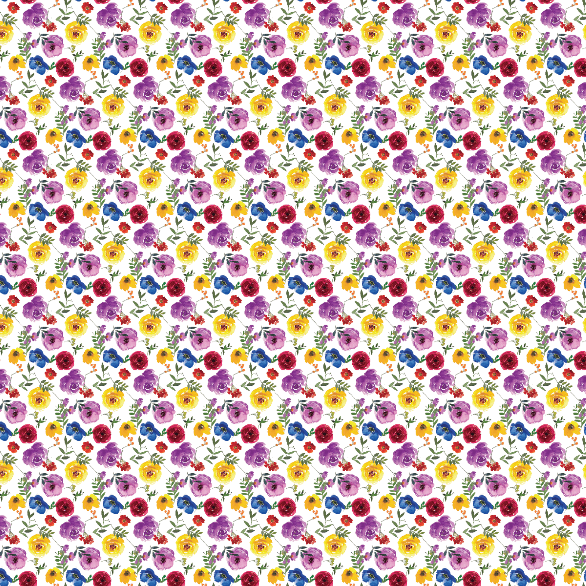 Itty Bitty Bold Flowers Pattern Acrylic Sheets - CMB Pattern Acrylic