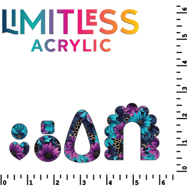 Jewel Tone Floral Leopard Pattern Acrylic Sheets - CMB Pattern Acrylic