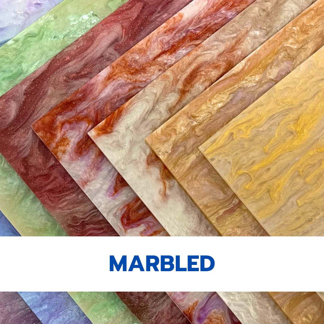 Marble Cast Acrylic Sheets | 1/8" | 24" X 40" -