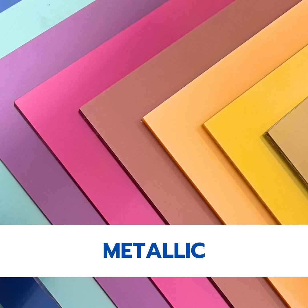 Metallic Cast Acrylic Sheets | 1/8" | 40" X 70" -