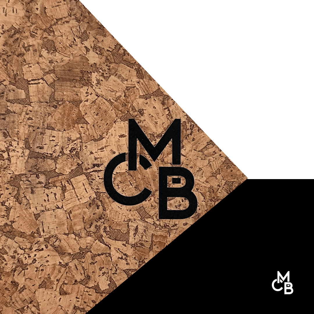 Naturals Leatherette | DARK CORK ENGRAVES BLACK - LASERABLE LEATHERETTE