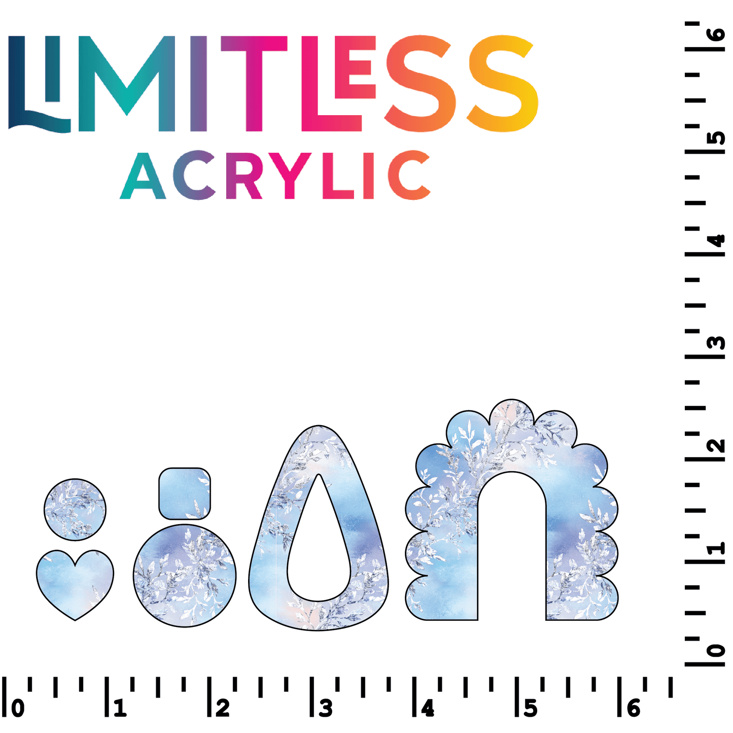 P1156 | Arctic Floral Pattern Acrylic Sheets - CMB Pattern Acrylic