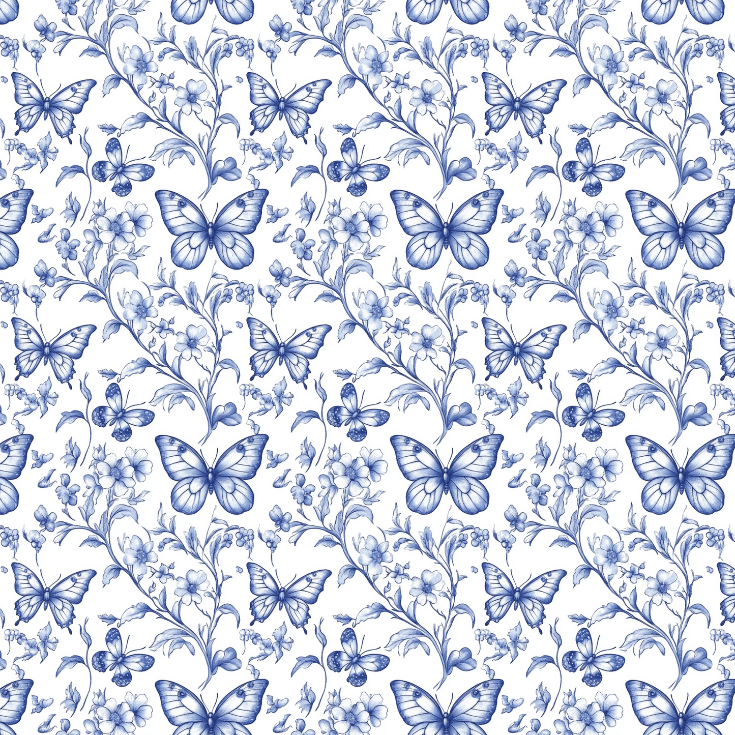 P1167 | Butterfly Chinoiserie Pattern Acrylic Sheets - CMB Pattern Acrylic