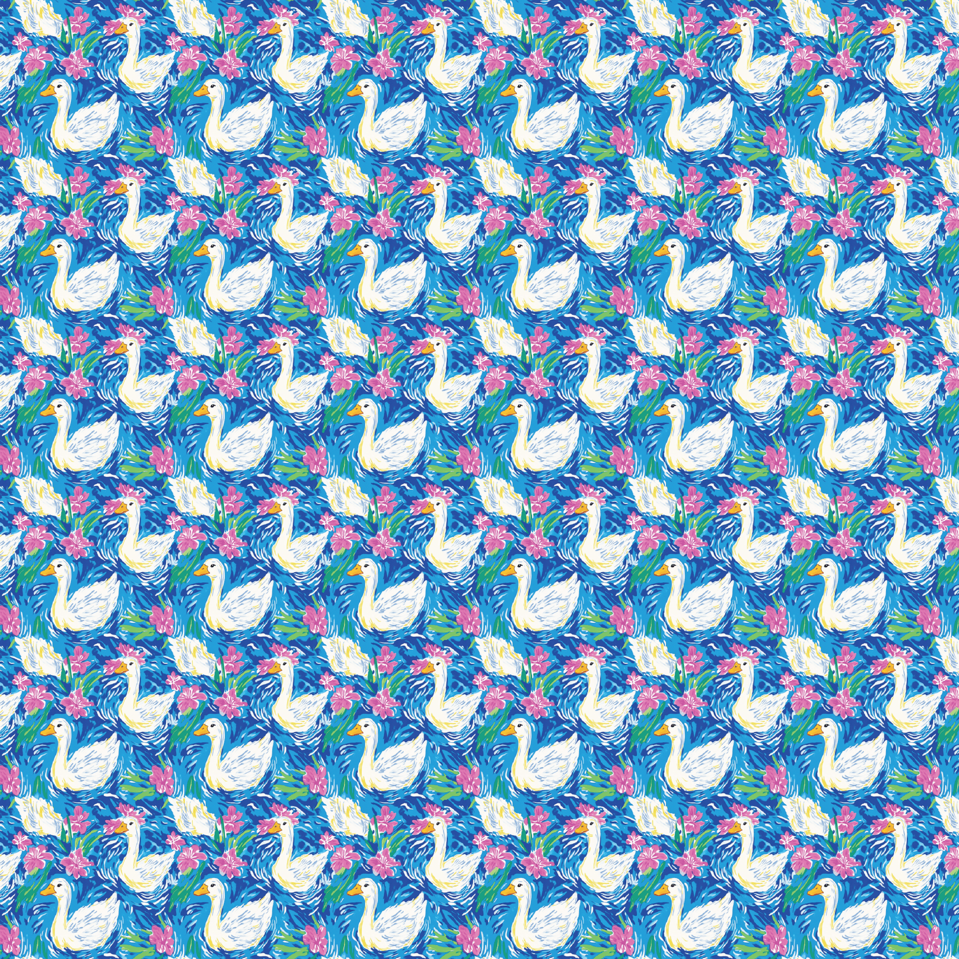 P1194 | Preppy Goose - Blue Pattern Acrylic Sheets - CMB Pattern Acrylic