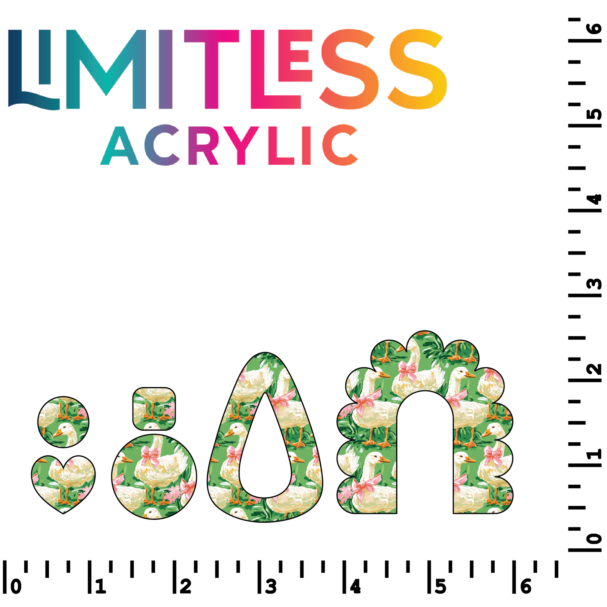 P1195 | Preppy Goose - Green Pattern Acrylic Sheets - CMB Pattern Acrylic