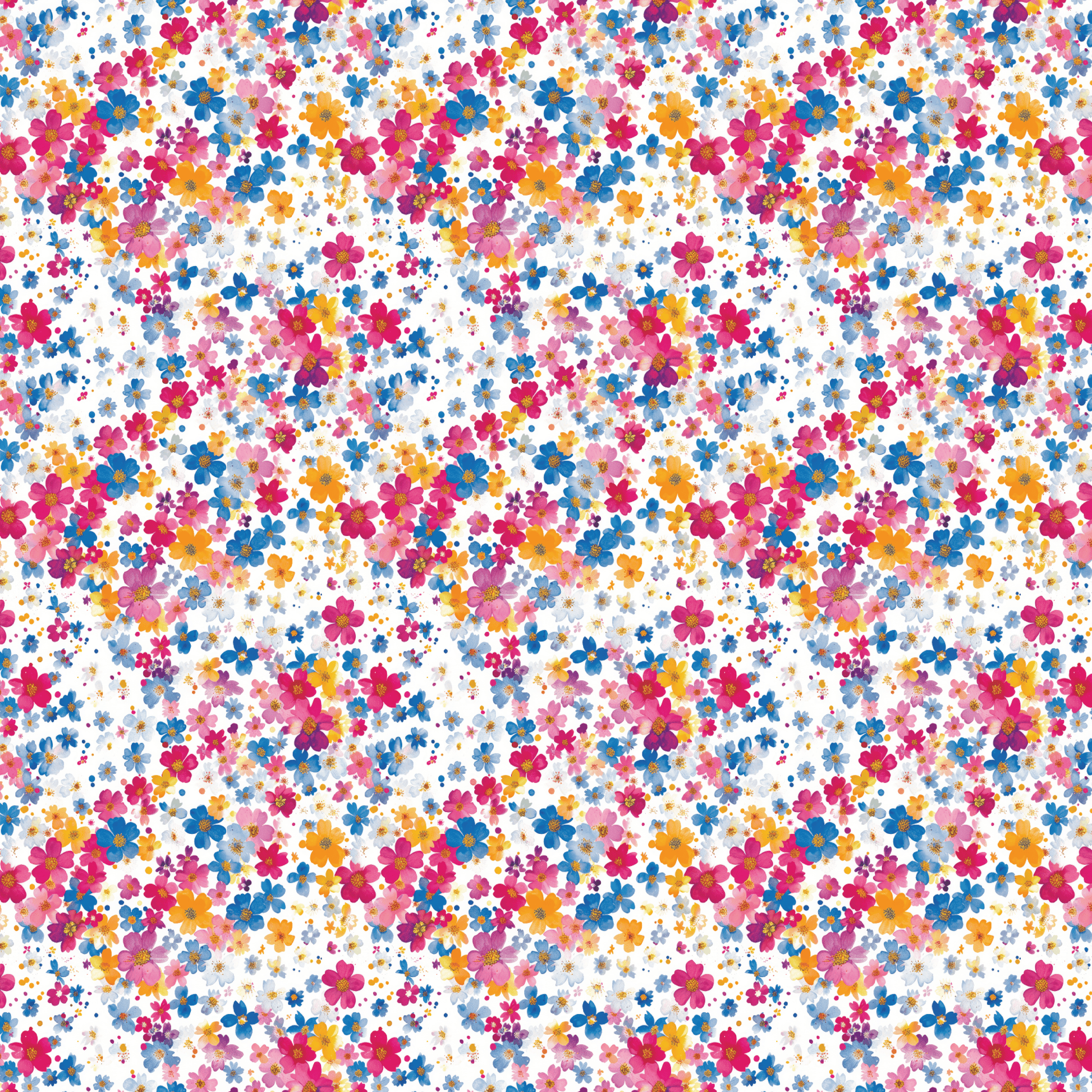 P1197 | Primary Floral Pattern Acrylic Sheets - CMB Pattern Acrylic