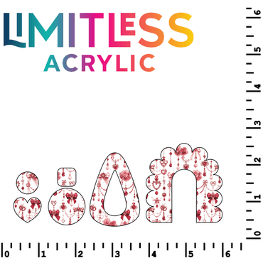 P1201 | Red Bows & Ribbons Pattern Acrylic Sheets - CMB Pattern Acrylic