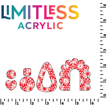 P1203 | Red Lotus Pattern Acrylic Sheets - CMB Pattern Acrylic