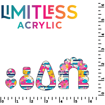 P1205 | Retro Floral 1 Pattern Acrylic Sheets - CMB Pattern Acrylic