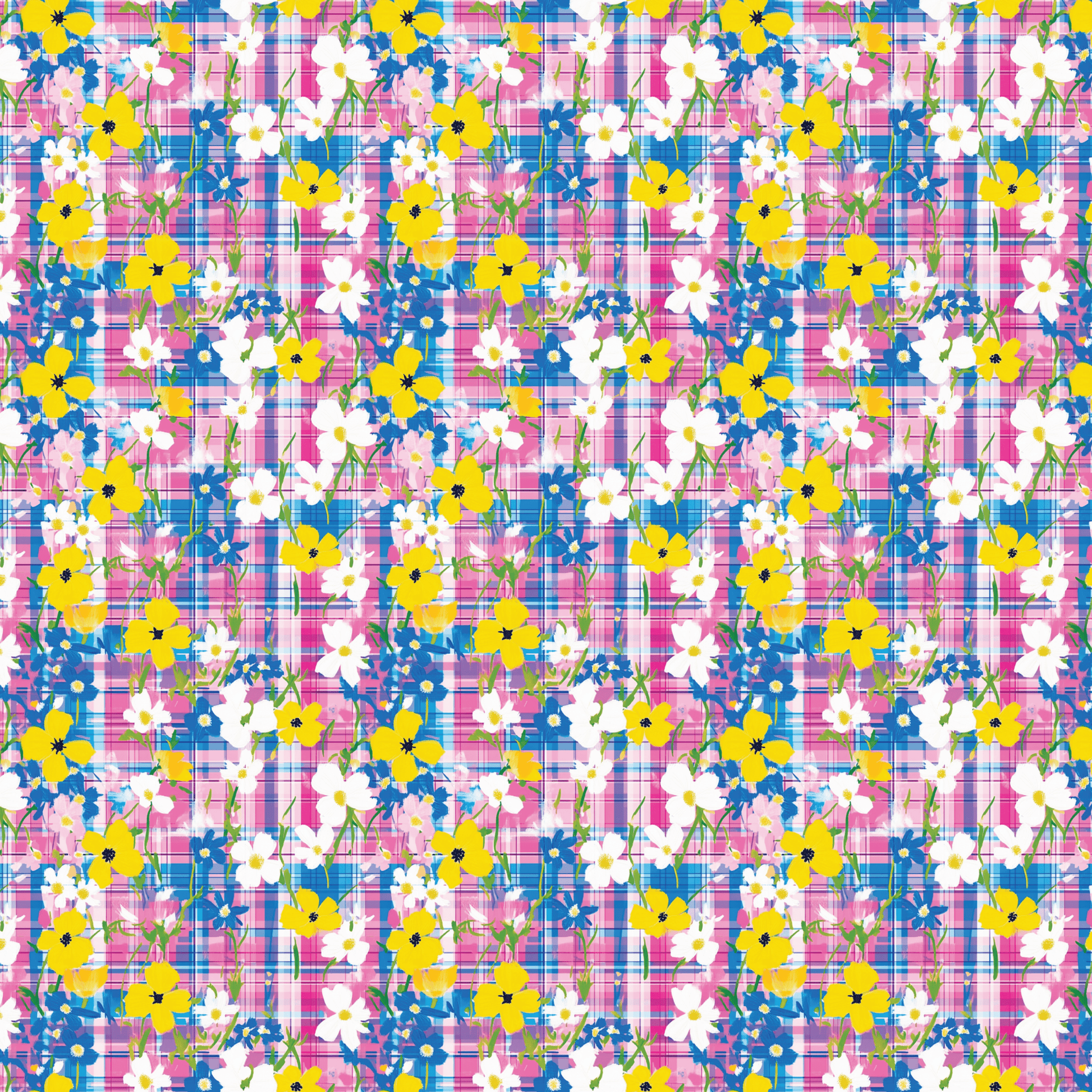 P1206 | Retro Floral 2 Pattern Acrylic Sheets - CMB Pattern Acrylic