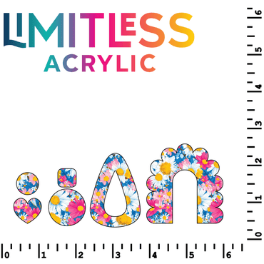 P1207 | Retro Floral 3 Pattern Acrylic Sheets - CMB Pattern Acrylic