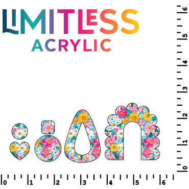 P1208 | Retro Floral 4 Pattern Acrylic Sheets - CMB Pattern Acrylic