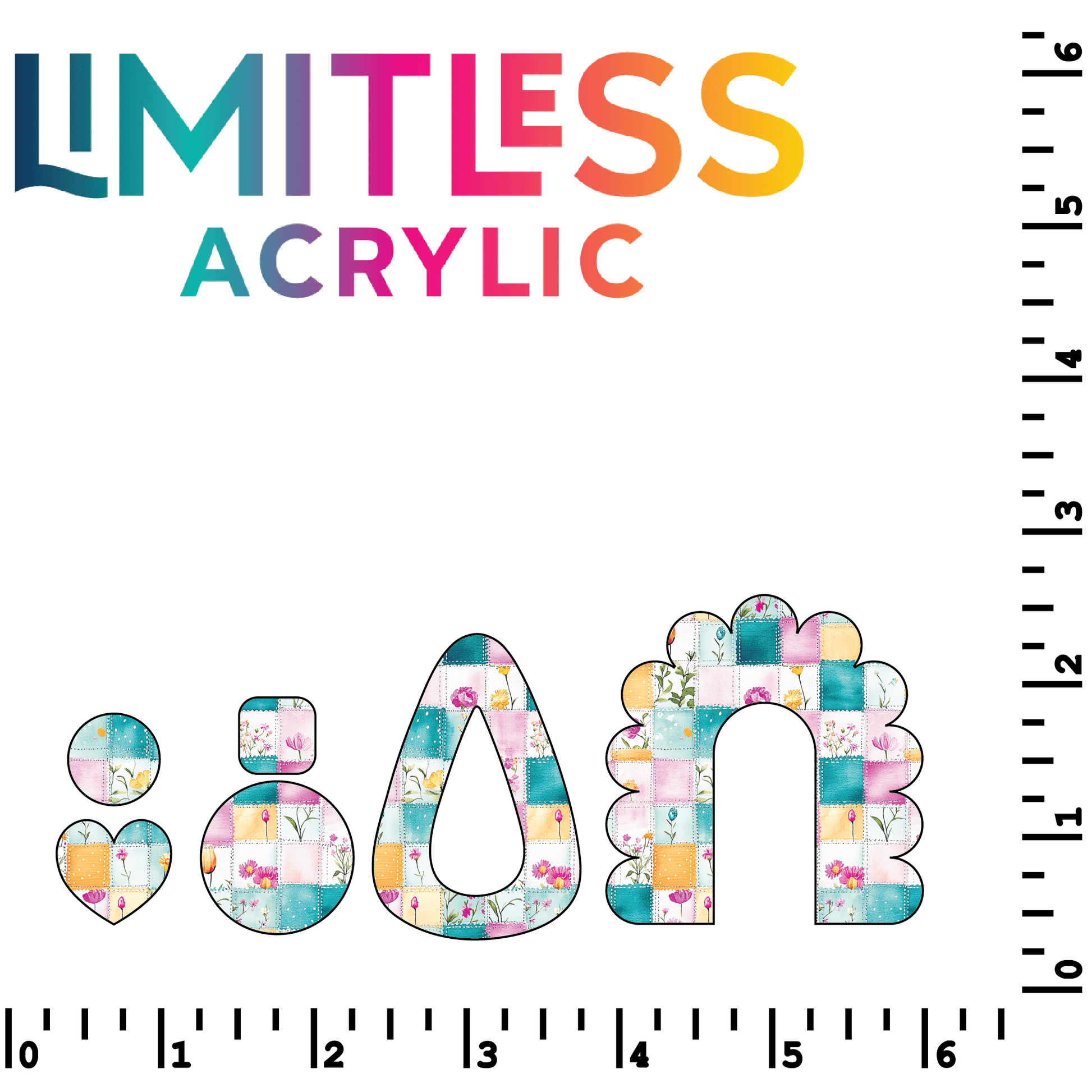 P1210 | Spring Patchwork 2 Pattern Acrylic Sheets - CMB Pattern Acrylic