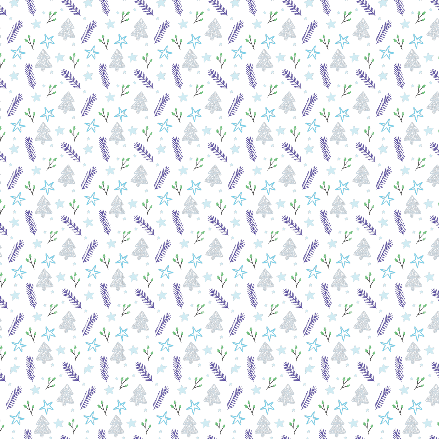 P1219 | Frosty Christmas Line Art Pattern Acrylic Sheets - CMB Pattern Acrylic