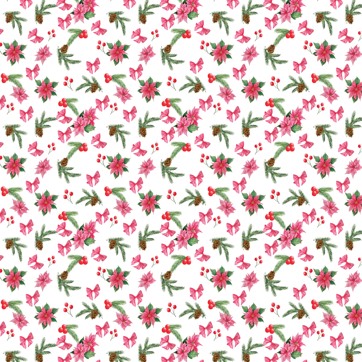 P1226 | Mistletoes & Bows Pattern Acrylic Sheets - CMB Pattern Acrylic