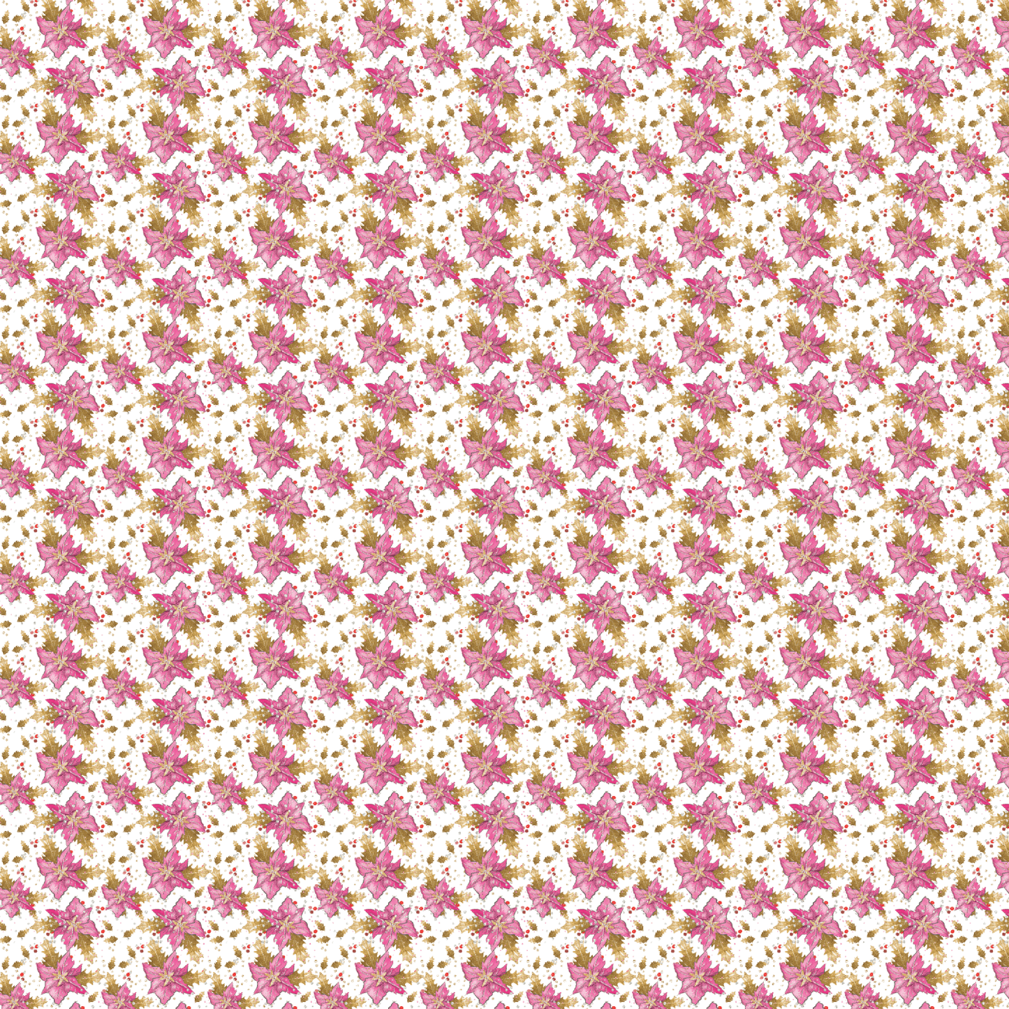 P1231 | Pink Pointsettia & Confetti Pattern Acrylic Sheets - CMB Pattern Acrylic