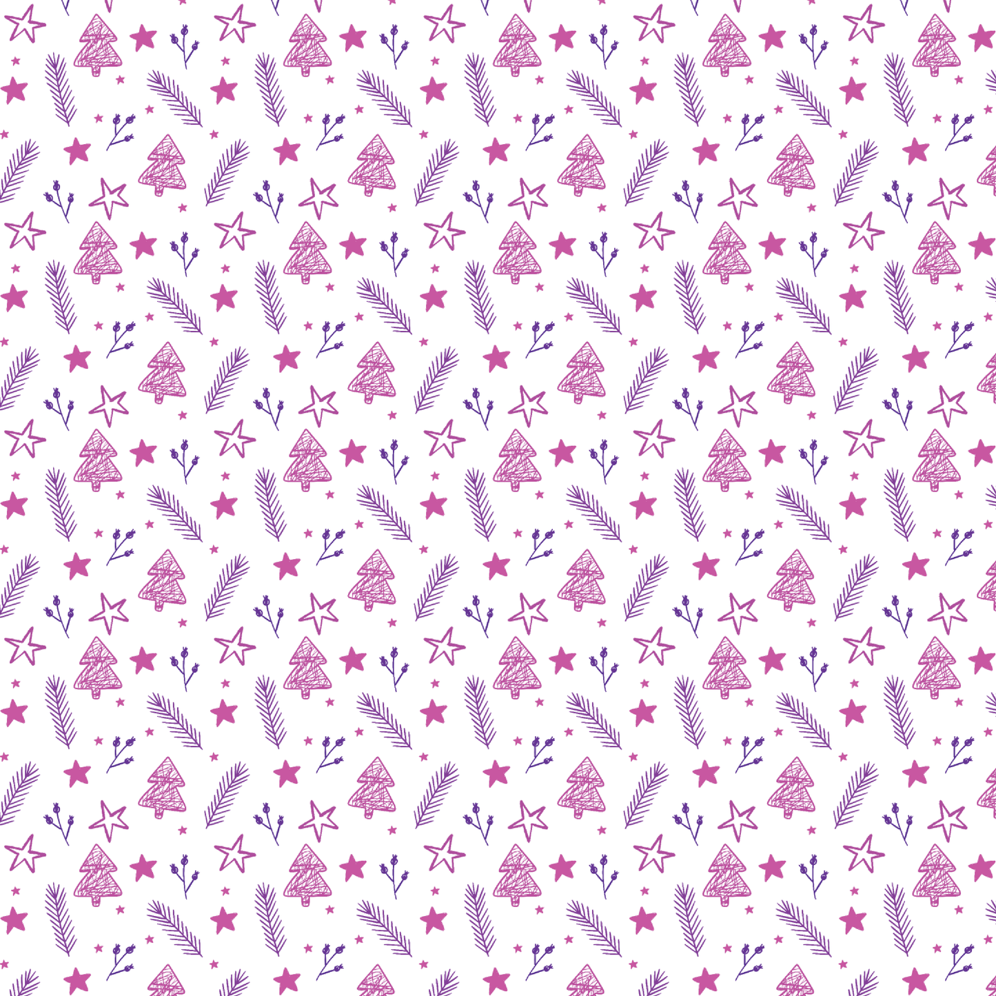 P1232 | Pinkish Purple Christmas Line Art Pattern Acrylic Sheets - CMB Pattern Acrylic