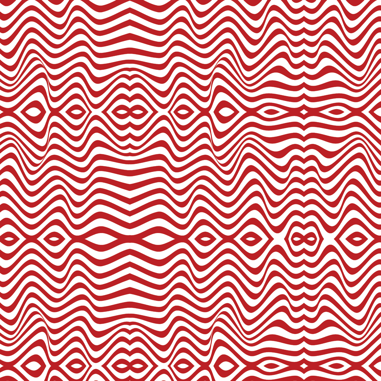 P1240 | Wavy Red Lines Pattern Acrylic Sheets - CMB Pattern Acrylic