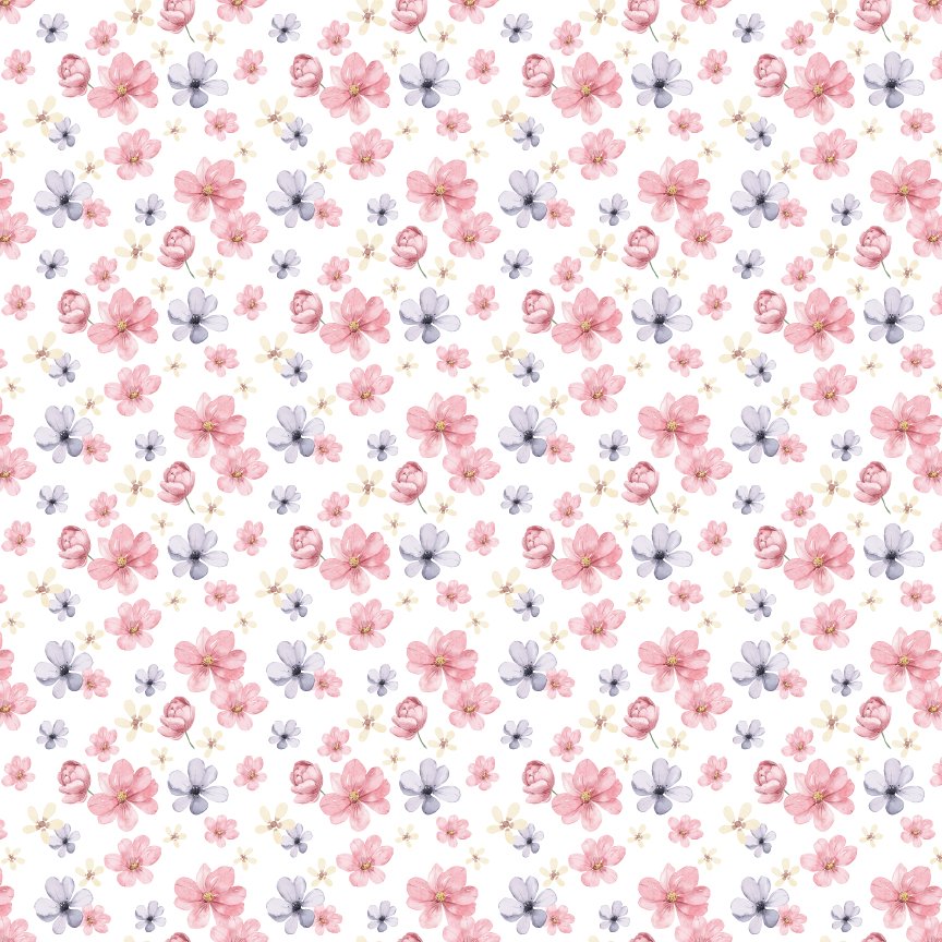 Pink & Purple Pressed Floral Pattern Acrylic Sheets - CMB Pattern Acrylic