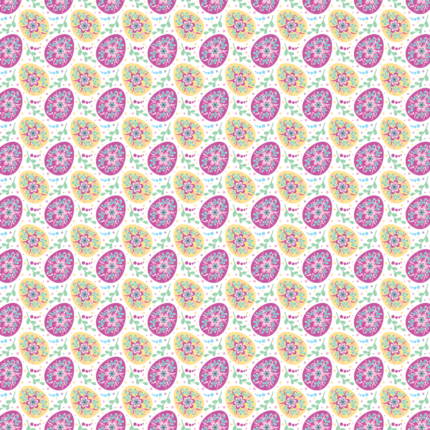 Pink & Yellow Eggs Pattern Acrylic Sheets - CMB Pattern Acrylic
