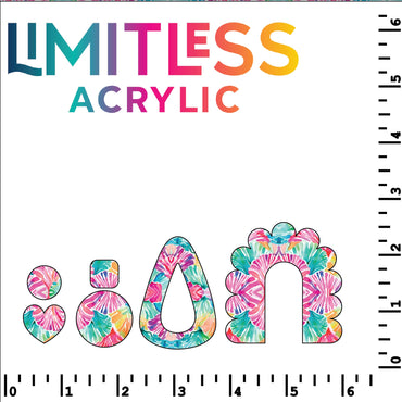 Preppy Coral Pattern Acrylic Sheets - CMB Pattern Acrylic